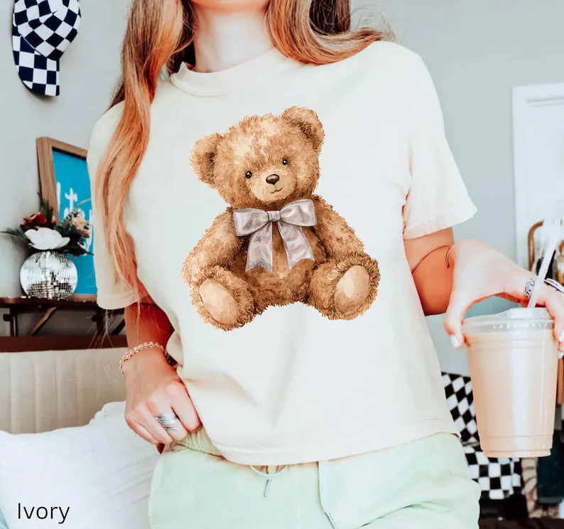 Teddy Bear Comfort Tee Cute Animal Lover Gift Shirt gallery