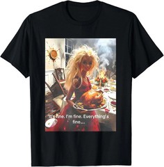 It’s Fine I’m Fine Funny Doll Face Meme T-Shirt