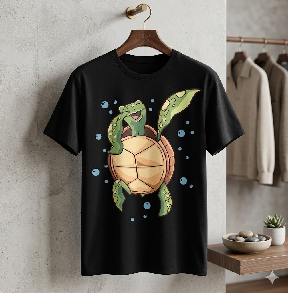 Dabbing Turtle - Reptile Lover Zoologist Zoology Sea Animal T-Shirt - H072 gallery