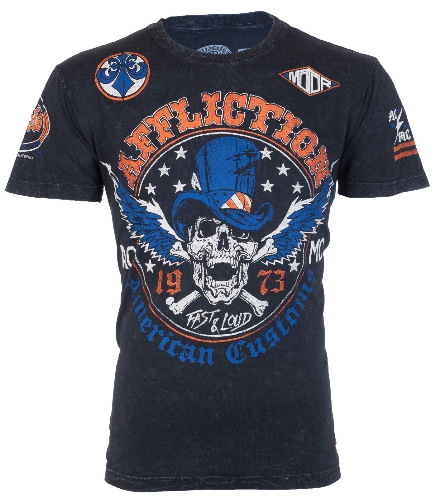 $58 AFFLICTION American Customs STRAIGHT SIX Short Sleeve Slim Fit T-shirt NWT gallery