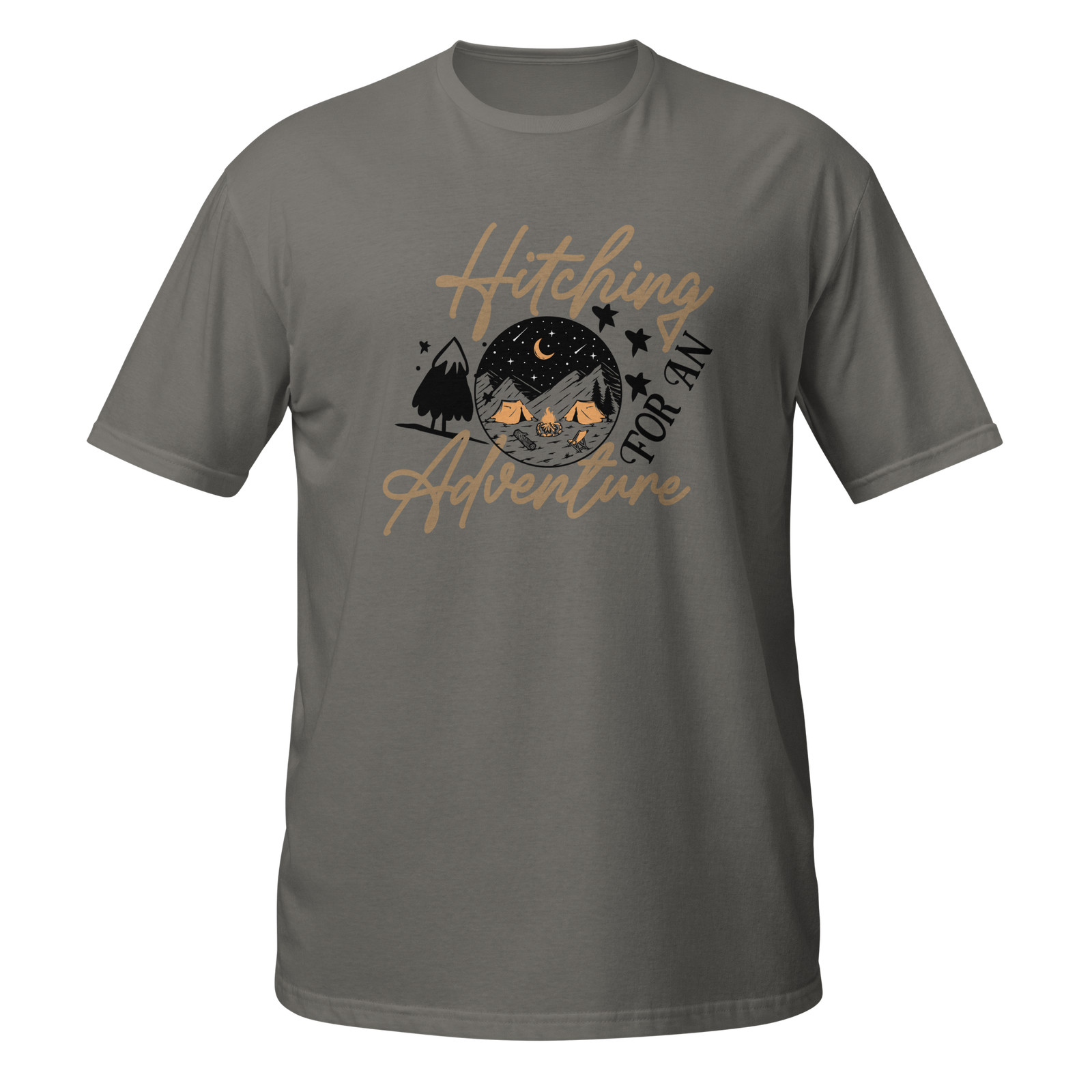 Adventure Unisex T-Shirt, Camping Hiking Travel Backpacking Outdoors Exploring