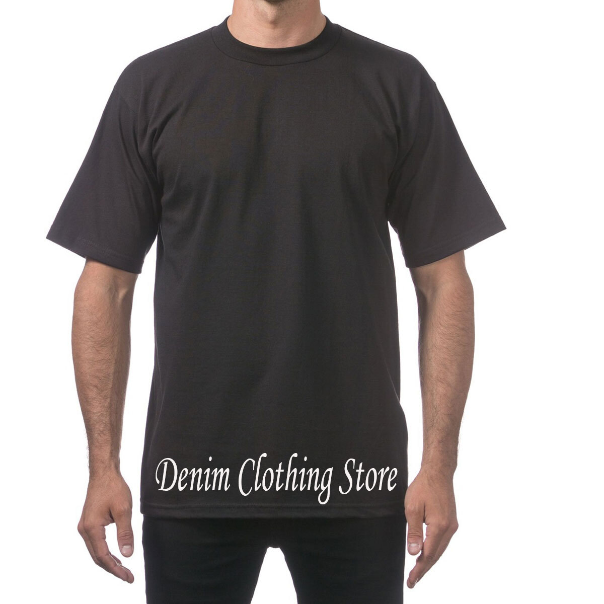 1 NEW PRO CLUB MEN'S BLANK HEAVY WEIGHT CREW NECK SHORT SLEEVE T-SHIRT S - 10XL gallery