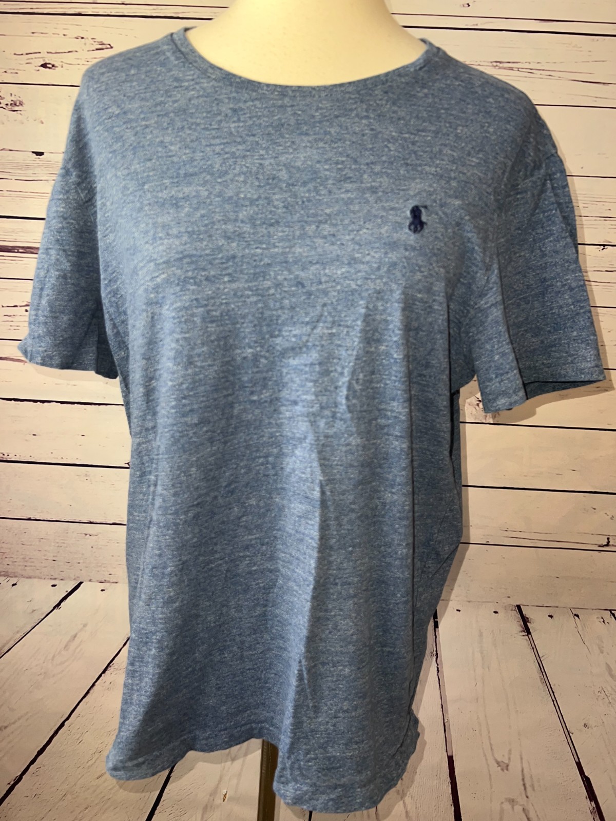 Polo Ralph Lauren shirt Large Mens T-Shirt Short Sleeve Tee Custom Fit Blue gallery