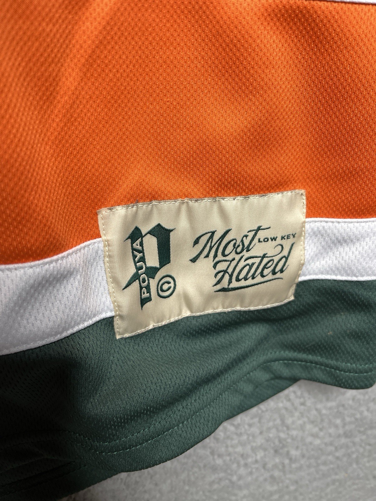 G59 records Pouya Mens jersey large most wanted low key green orange miami gallery