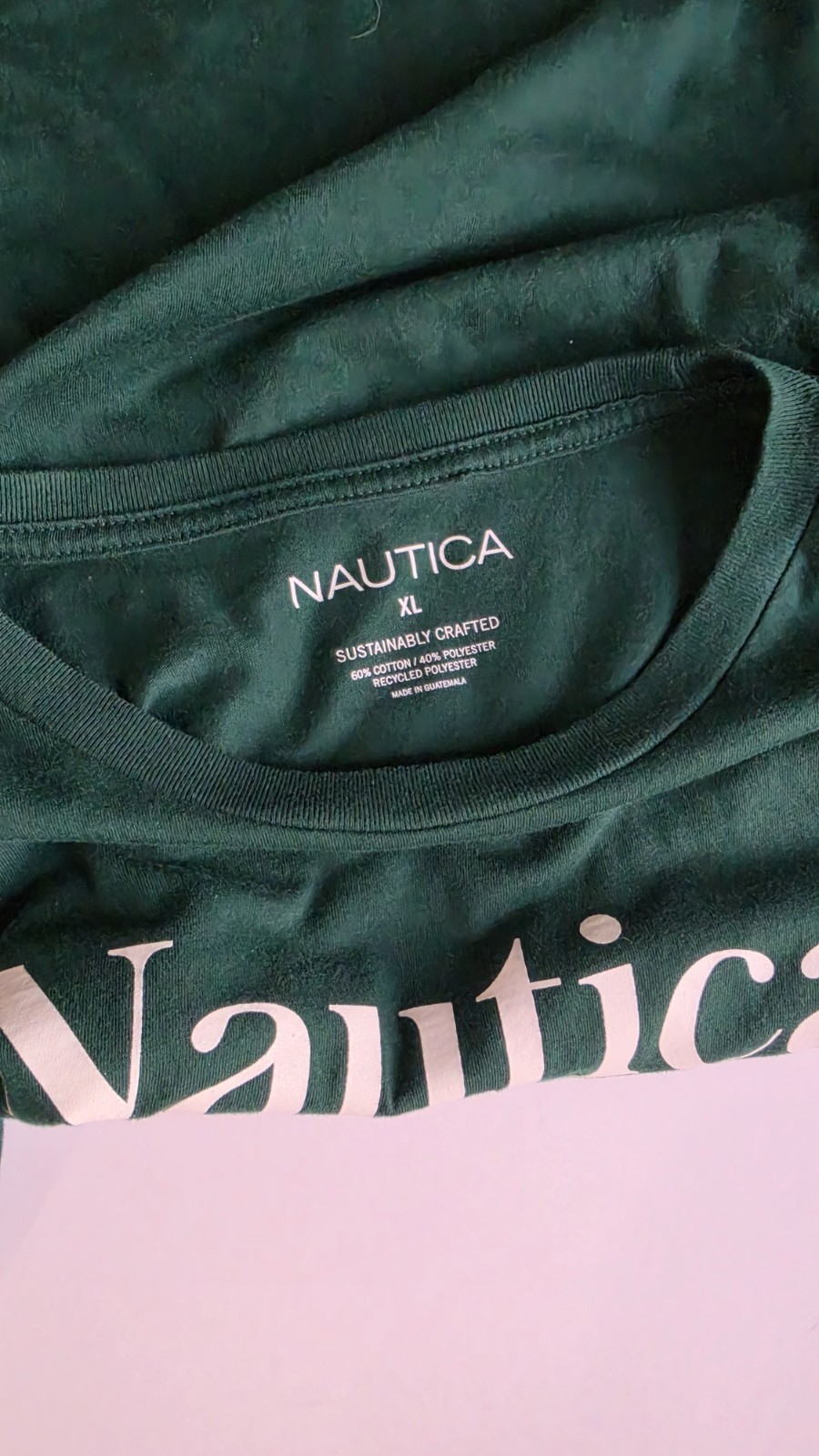 Nautica Men's Yacht Club Green Graphic Crew Neck Short Sleeve T-Shirt XL gallery