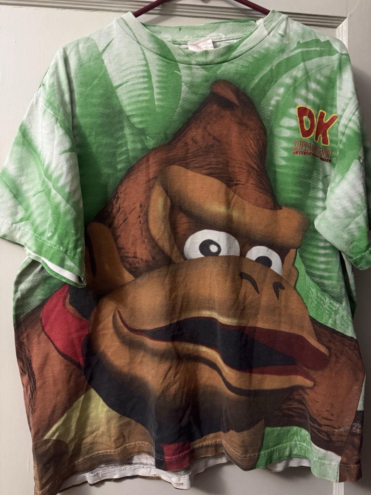 Nintendo Donkey Kong Country T-Shirt Vintage 1995 SNES All-Over Print OSFA gallery