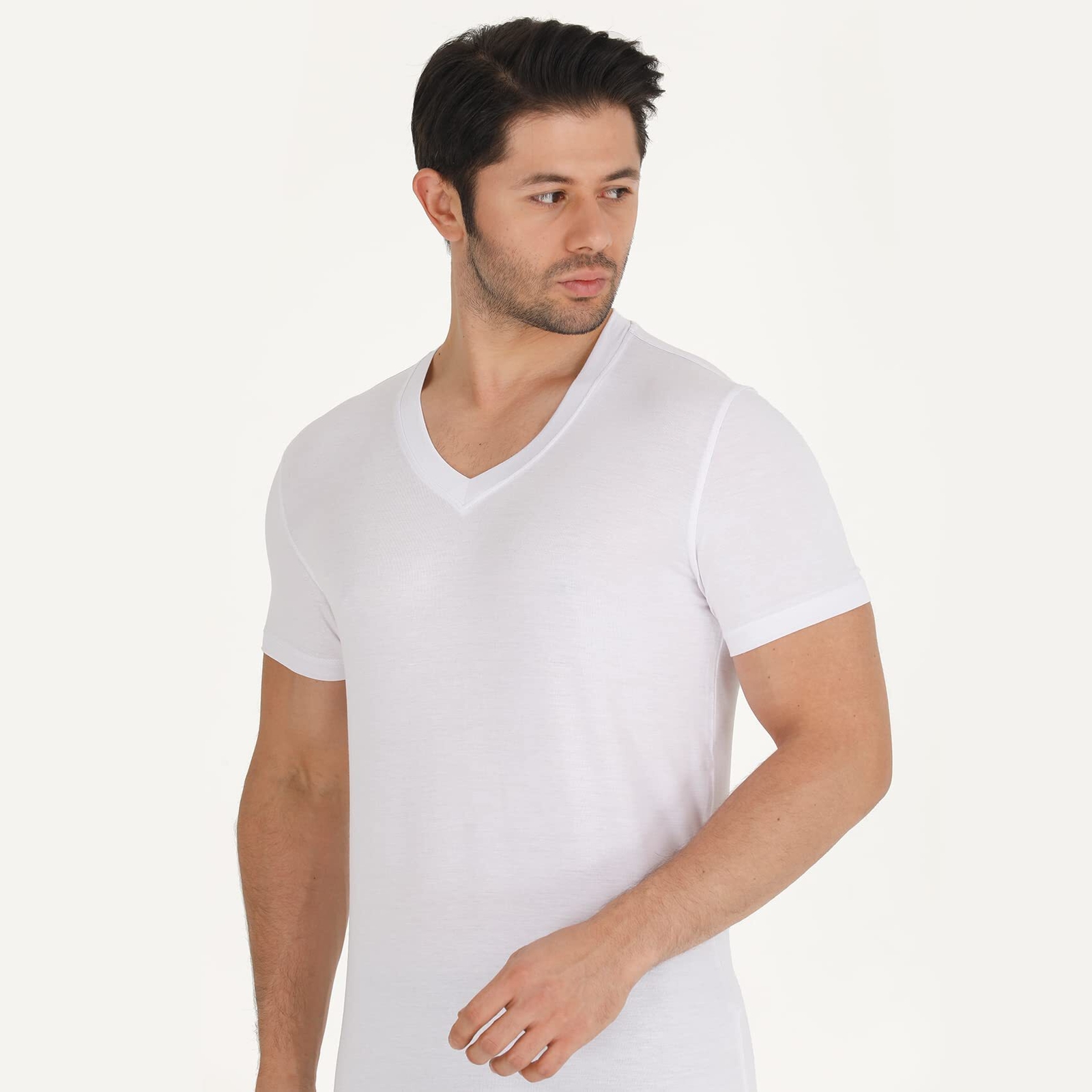 Bamboo V-Neck Undershirt (3 Pack) gallery