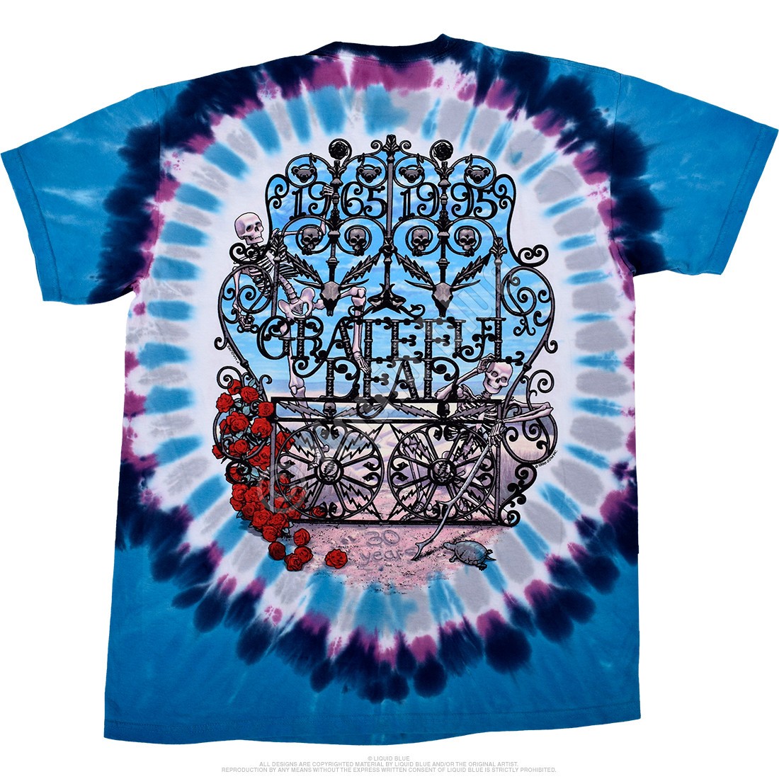 [Limited Edition] Vintage Grateful Dead 30th Anniversary Tie-Dye T-Shirt Liquid gallery