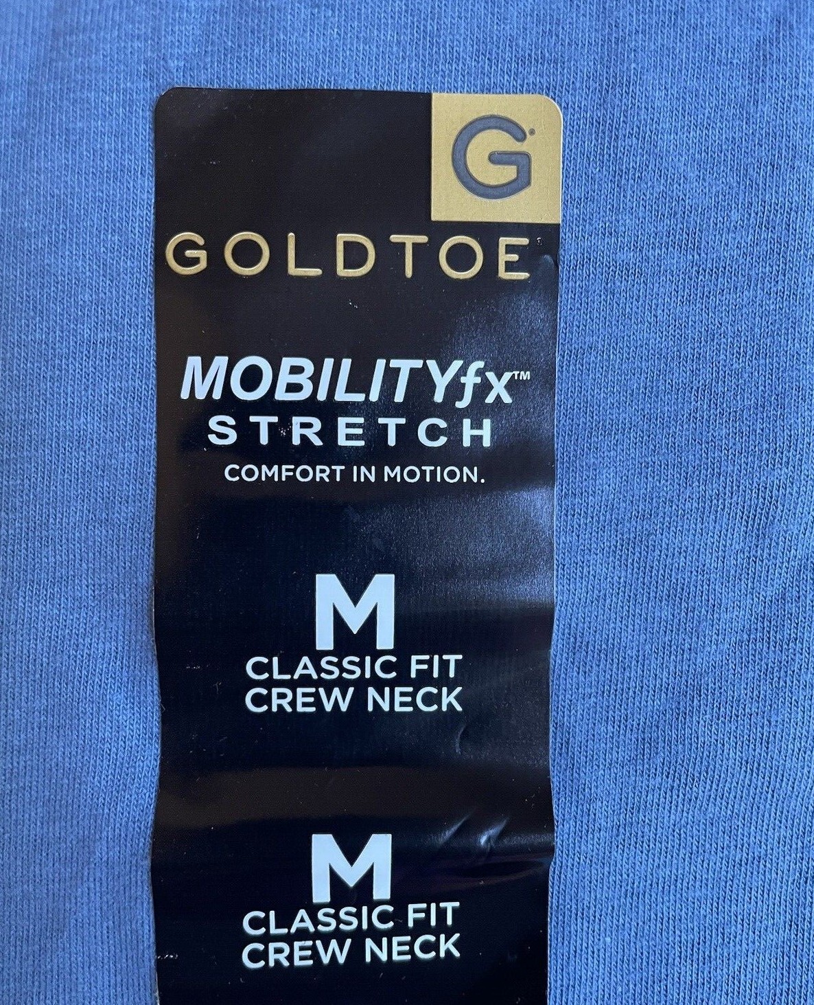 GoldToe Mens Mobility FX Stretch Short Sleeve Cotton T Shirt TEE Rare Size M NWT gallery