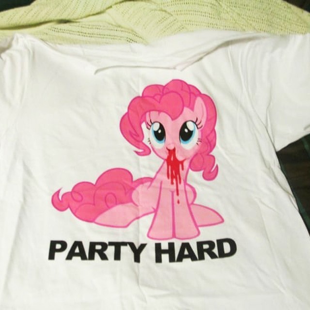 Pinkie Pie - My Little Pony "PARTY HARD" Funny Cartoon Unisex Tee S-5XL gallery