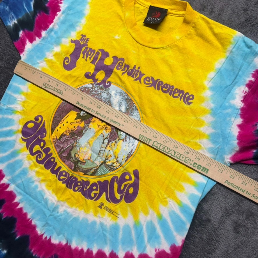 Vintage Jimi Hendrix Experience Shirt Mens Large Tye Dye Single Stitch Y2K gallery