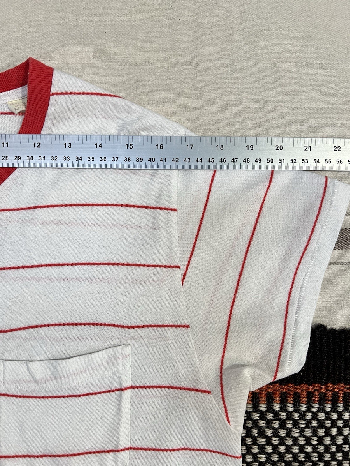 LVC 50s Sportswear T-Shirt M Levi's Vintage Clothing Ringer Single Stitch Stripe gallery
