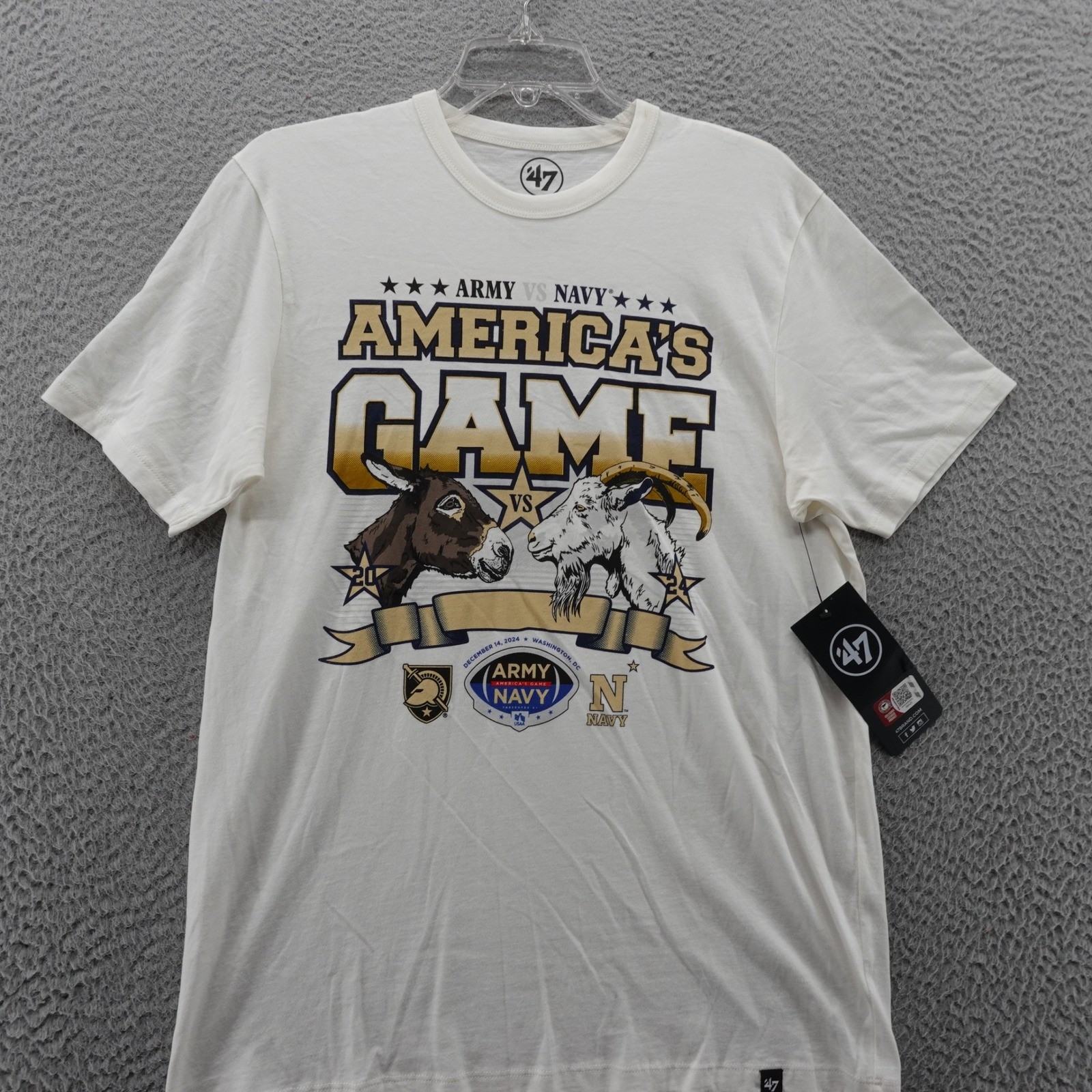 47 Brand Army Navy Americas Game TShirt Mens Collegiate White Small NWT gallery