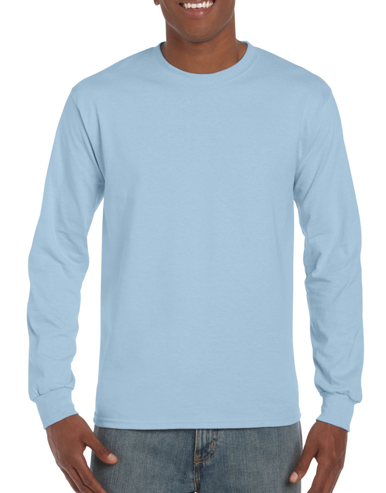 Gildan Mens Plain Long Sleeve Crew Neck Ultra Cotton T Shirts, Tops | S-2XL gallery