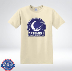 Artemis II Return To The Moon 2026 Space Mission Graphic T-Shirt