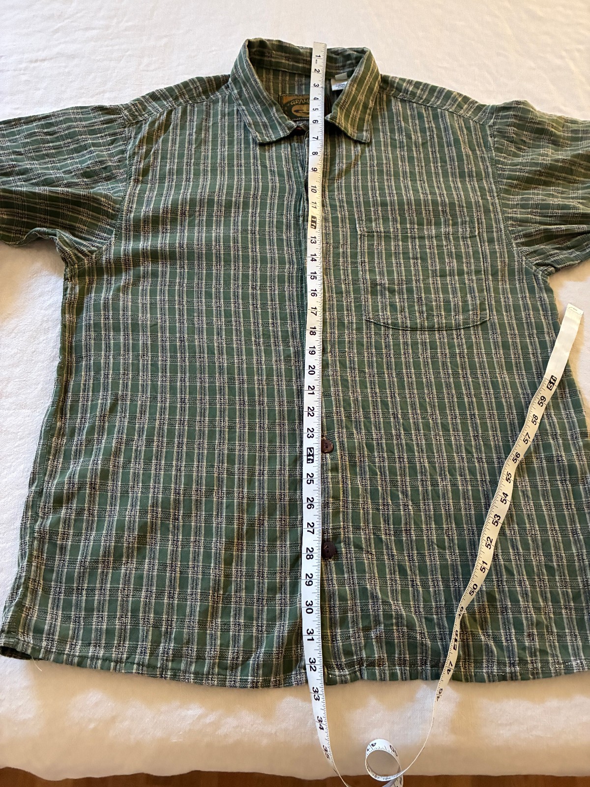 Vintage 90s Gramicci Short Sleeve button up Made In USA Boxy L Gorpcore gallery