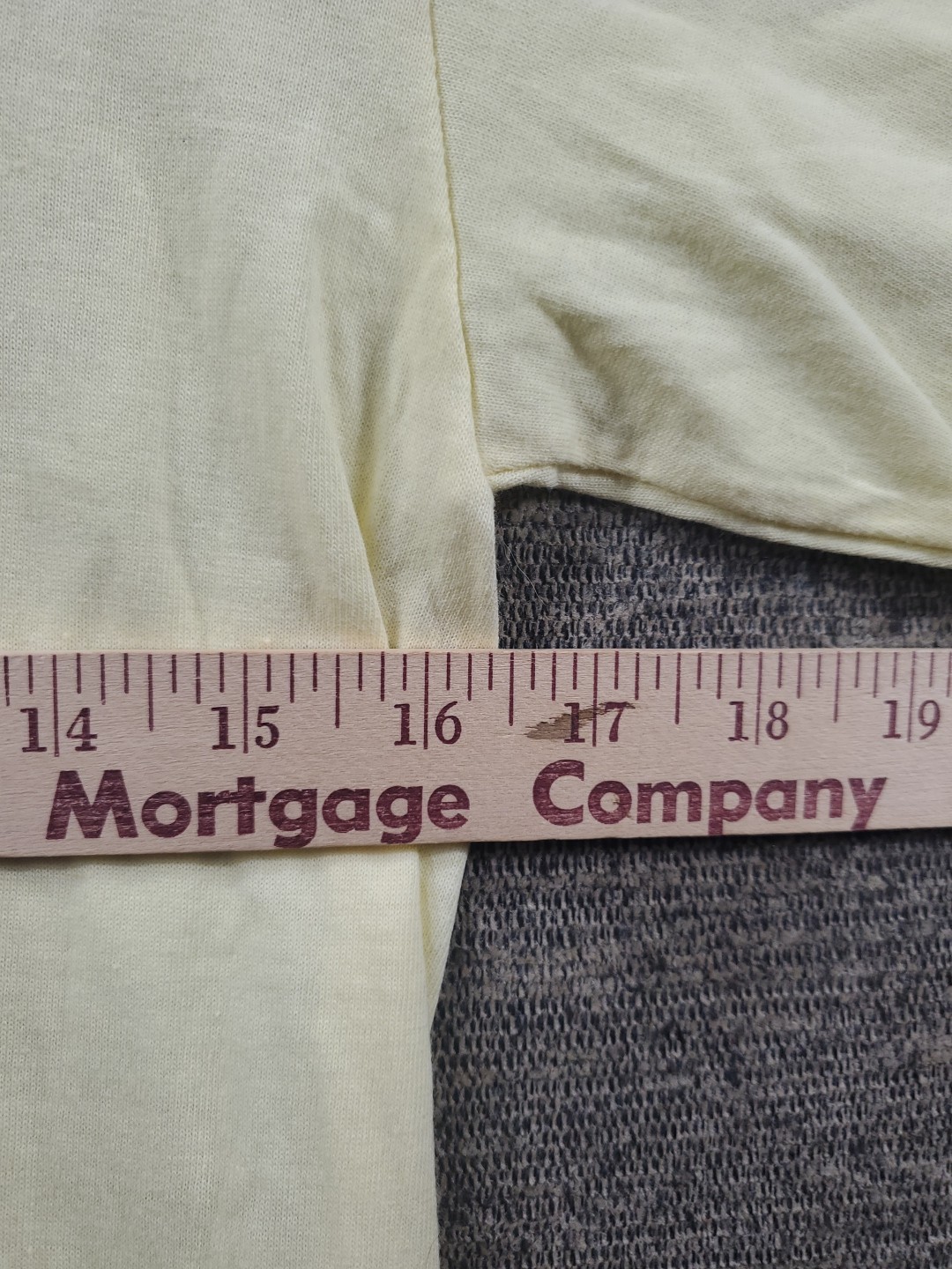 Vintage Russell Athletic Single Stitch Shirt S 34-36 Made In USA Yellow Blank gallery