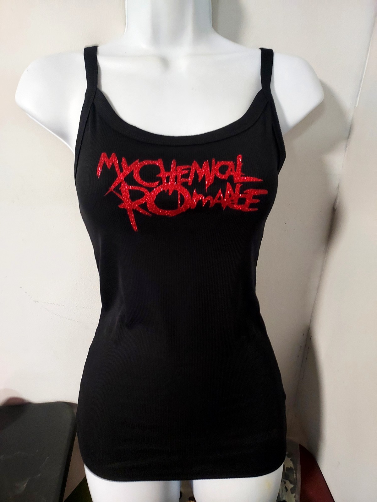 My chemical romance tank top red glitter my chemical romance shirt Mcr Crop Top gallery