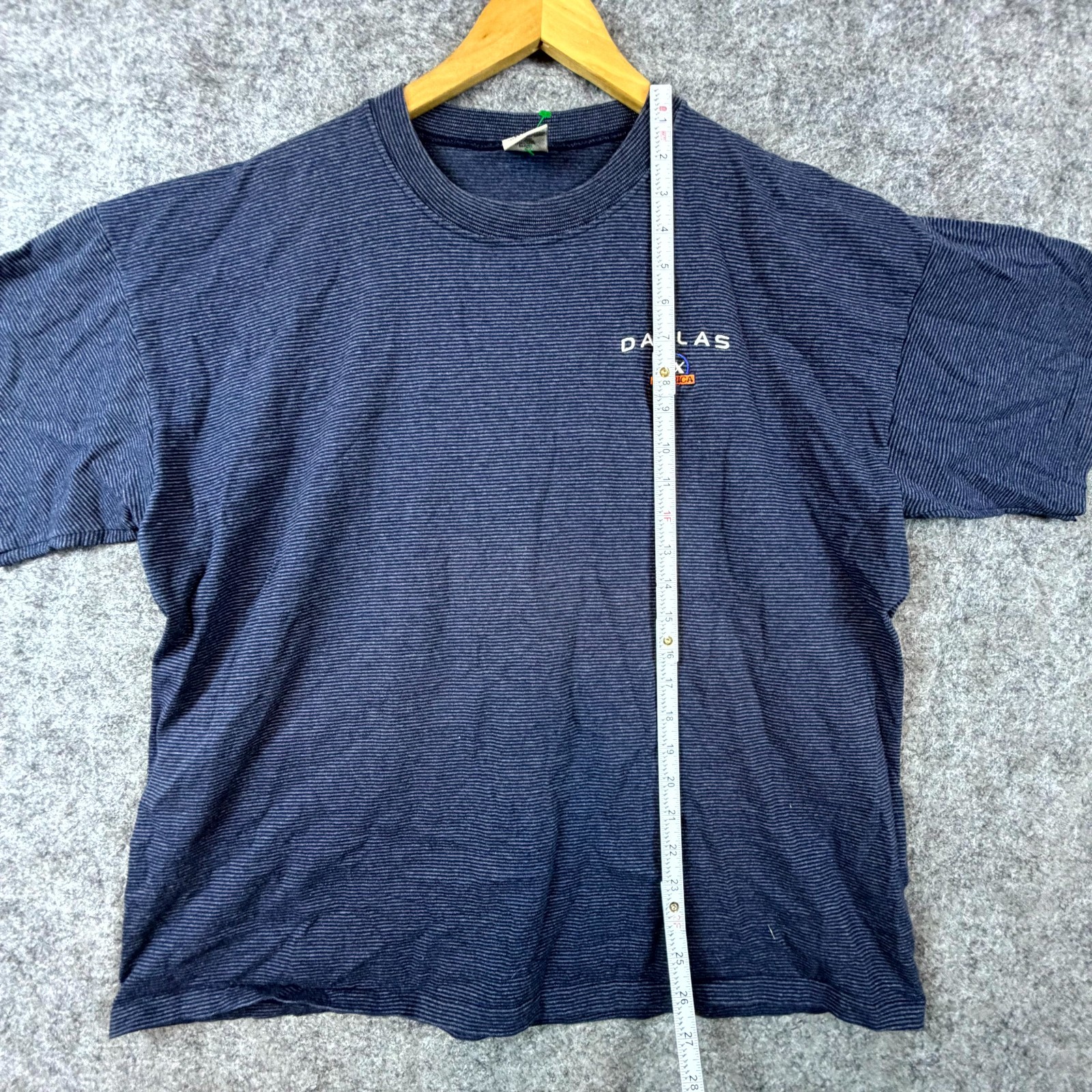 Vintage Cal Cru Dallas Texas T-Shirt Adult XL Blue Embroidered Logo Retro gallery