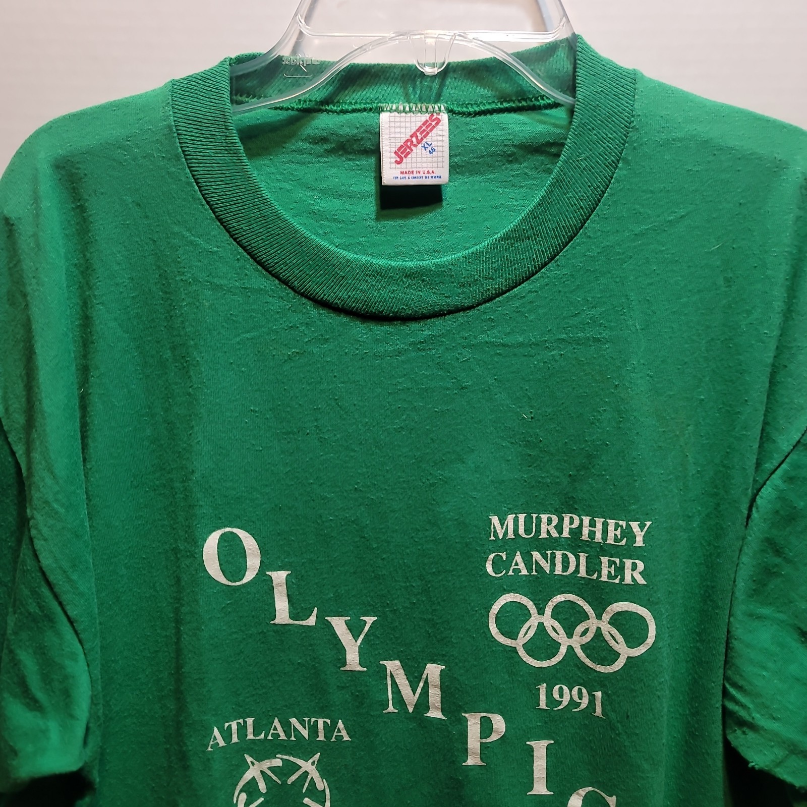 Vintage 1996 Atlanta Olympics Murphy Candler Distressed USA Single Stitch Shirt gallery