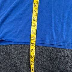 Vintage Russell Athletic Single Stitch Blank T Shirt Mens XXL Blue USA Made