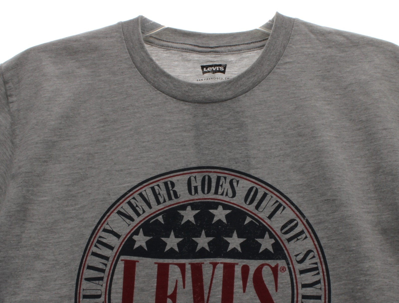 Levi's Men's T-Shirt Relaxed Fit Graphic Grey Size Medium NWT gallery