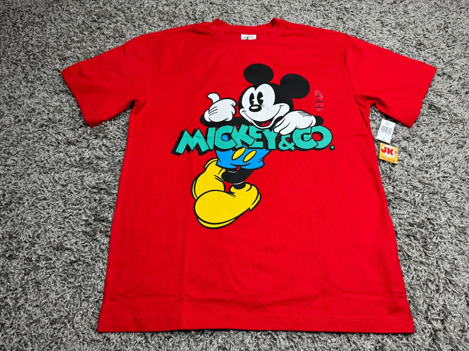 NEW Disney Parks Shirt Adult Medium Red Mickey Mouse And Co Mens Blue Black gallery