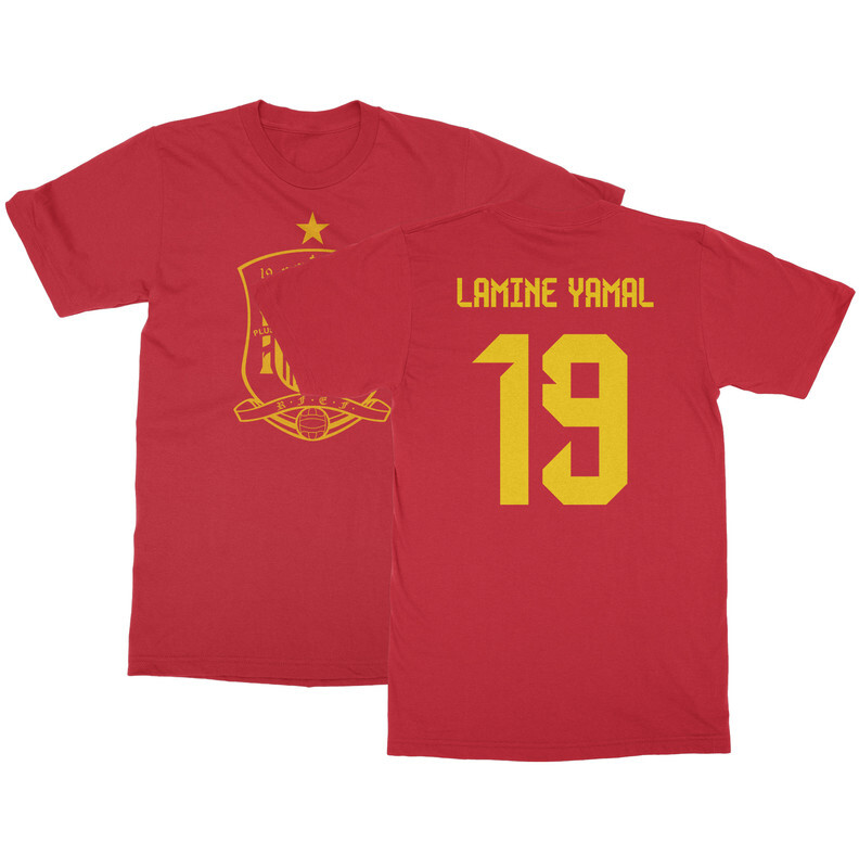 Spain Soccer Cup Fan - Lamine Yamal 19 Jersey Style Unisex T-Shirt gallery