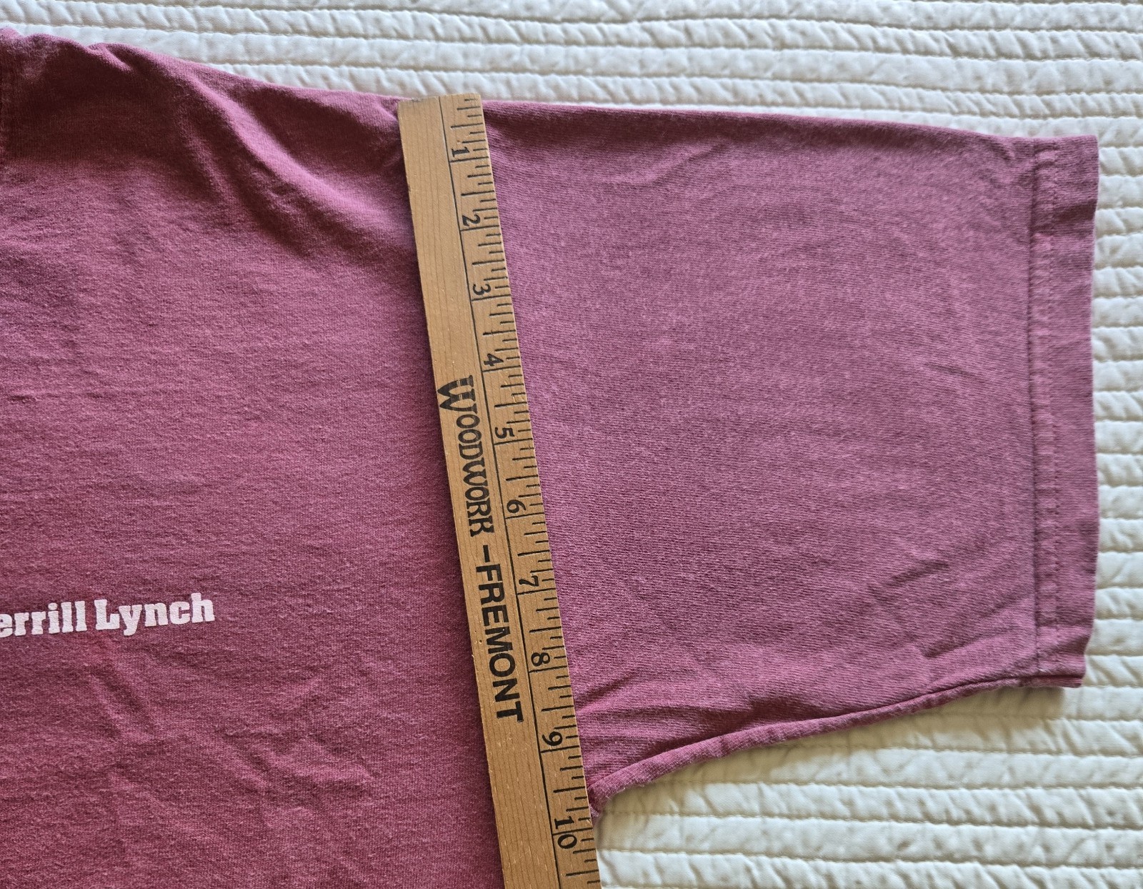 Comfort Colors Merrill Lynch T-Shirt Mens Medium Maroon Corporate Bull Logo Tee gallery