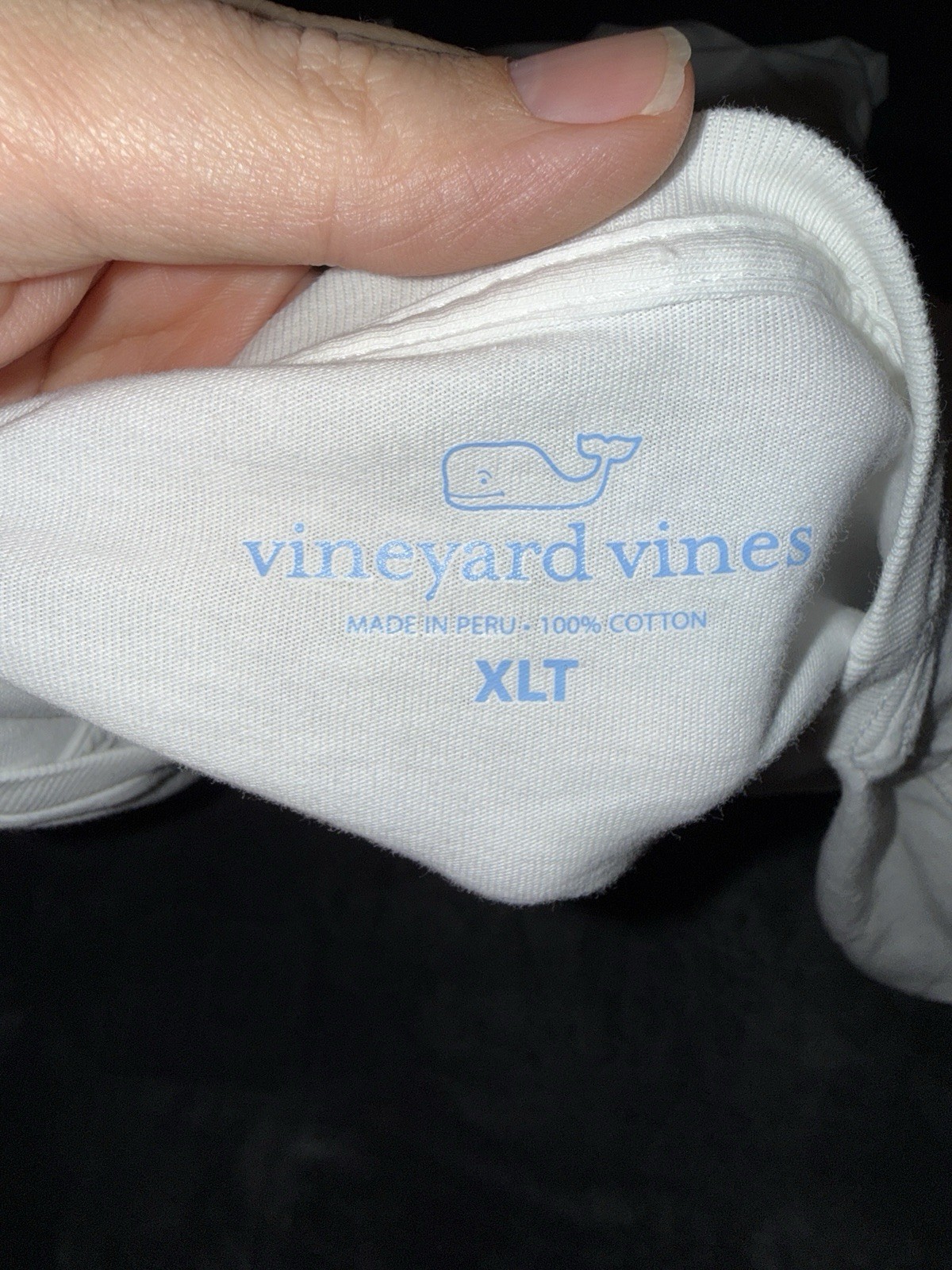 Vineyard Vines Discovery Channel Long Sleeve Shark Week T-Shirt XLT EUC White gallery