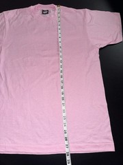 Vintage NOS Blank Large Pink Screen Stars Best, Single Stitch Made in USA.