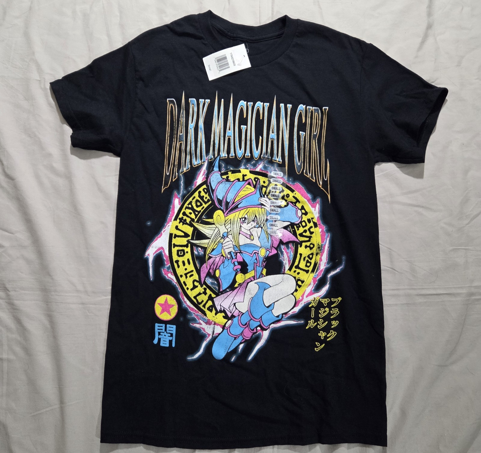 Mens Sz Small NWT Yugioh Dark Magician Girl Graphic T-Shirt BLK Ripple Junction gallery