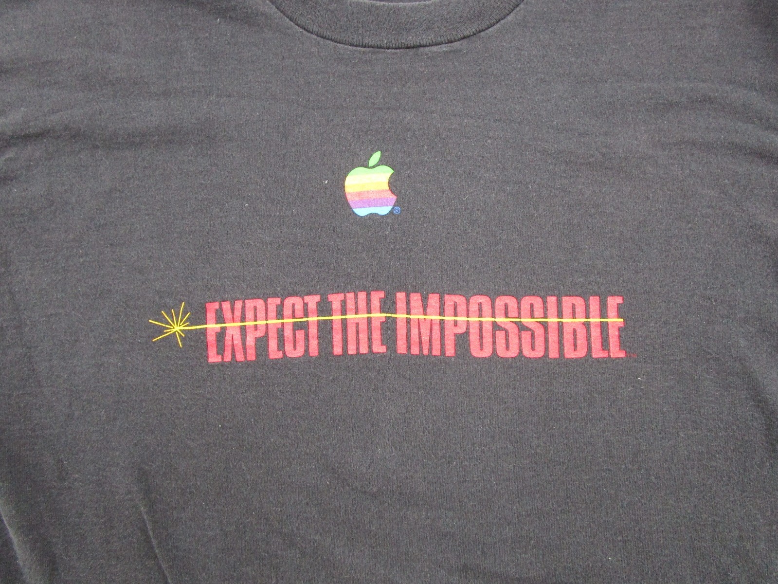 Vintage 90s APPLE COMPUTER Mission Impossible XL Promo Movie Shirt Double Sided gallery