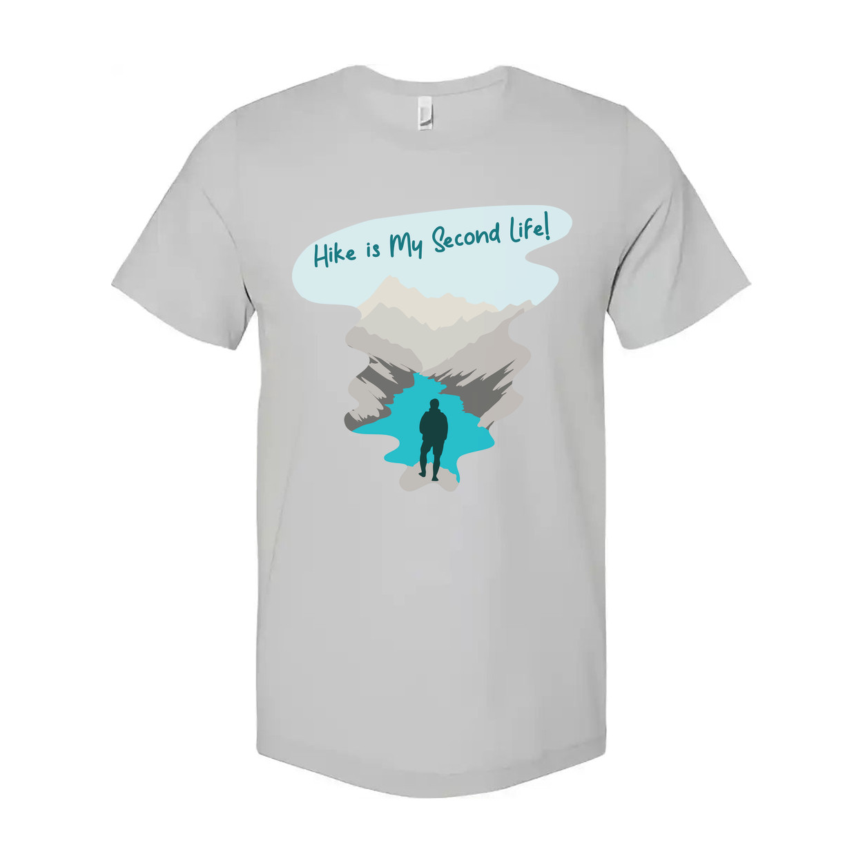Unisex Hiking T Shirt With Mountain Landscape Graphic For Outdoor Adventure Enth gallery