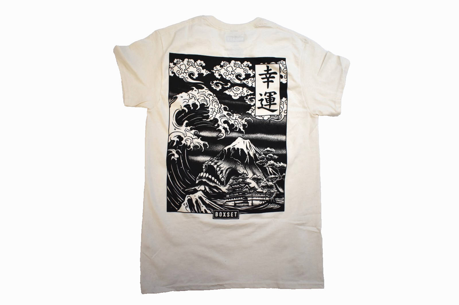 Box Set Mens Kanji Great Wave In Evil Ocean Graphic Shirt New S, L, XL gallery