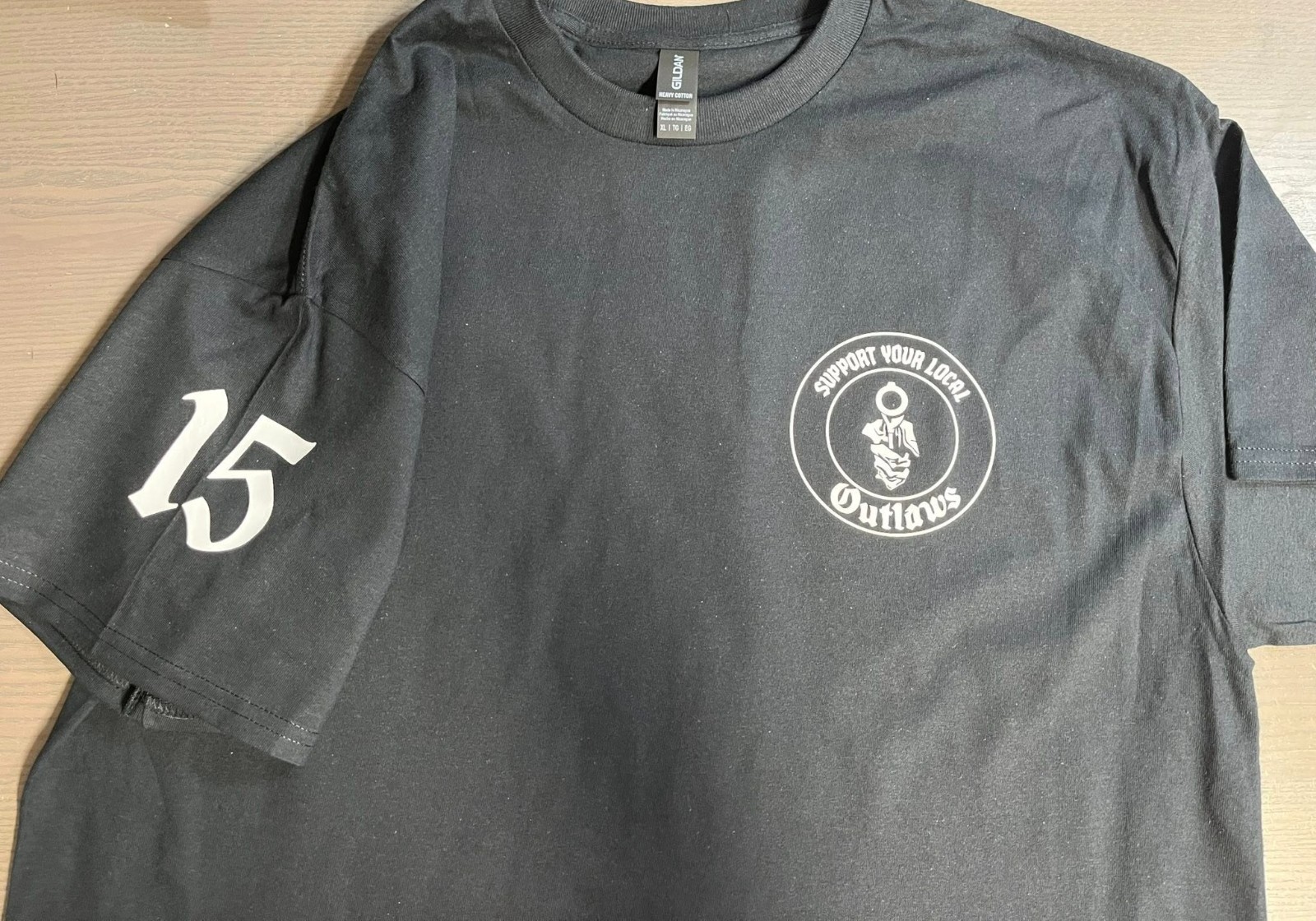 2 sided Support your local Outlaws Biker Motorcycle MC 15 sleeve t shirt outlaw gallery