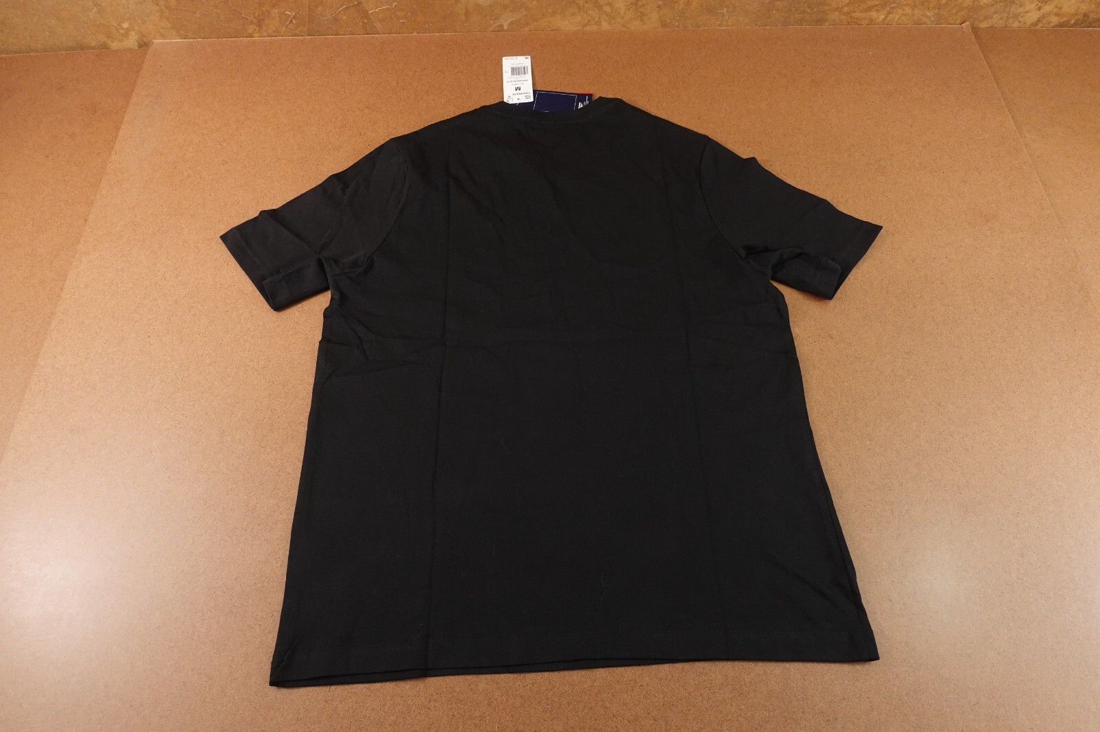 Reebok Mens Medium Black Short Sleeve Identity Big Stacked Logo T-Shirt NWT gallery