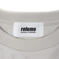 JOURNAL STANDARD relume Tshirt Cut and Sew Crew Neck Short Sleeve Plain L Light