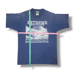 Vintage Extreme Machine Slate Blue Fruit Of The Loom T-Shirt Men’s M