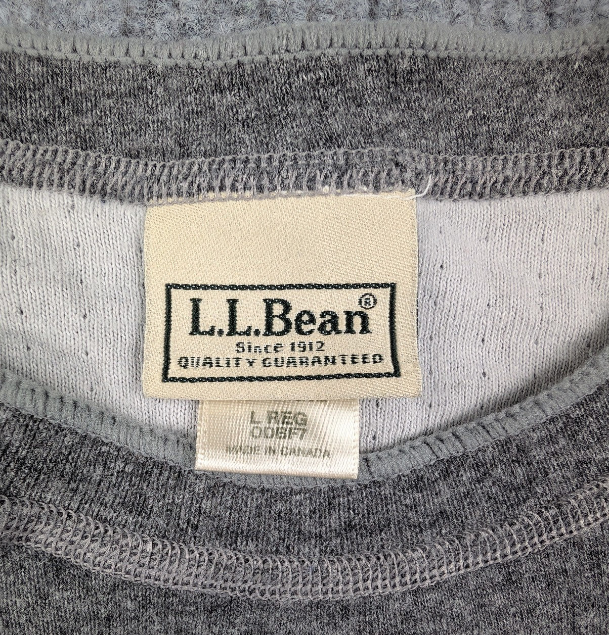 LL Bean Outer Layer Mens Large Wool Base Outdoors Shirt Utility Gray Hike Camp gallery