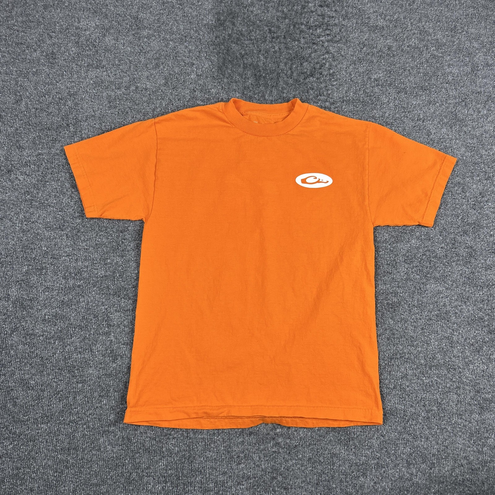 Drake Shirt Mens Medium Orange Logo Graphic Hunting Outdoor Cotton Tee gallery