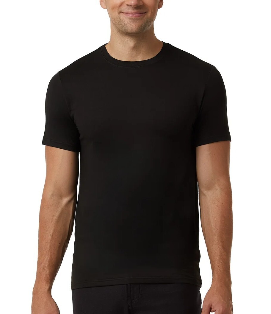 3 PACK - 32 DEGREES COOL MEN'S SHORT SLEEVE CREW NECK SHIRT BLACK OR WHITE gallery