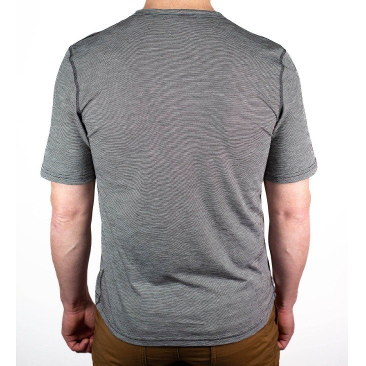 Pineburt Men's Gray Stone Summer Wool Short Sleeve Merino Wool Tee NWOT Size S gallery