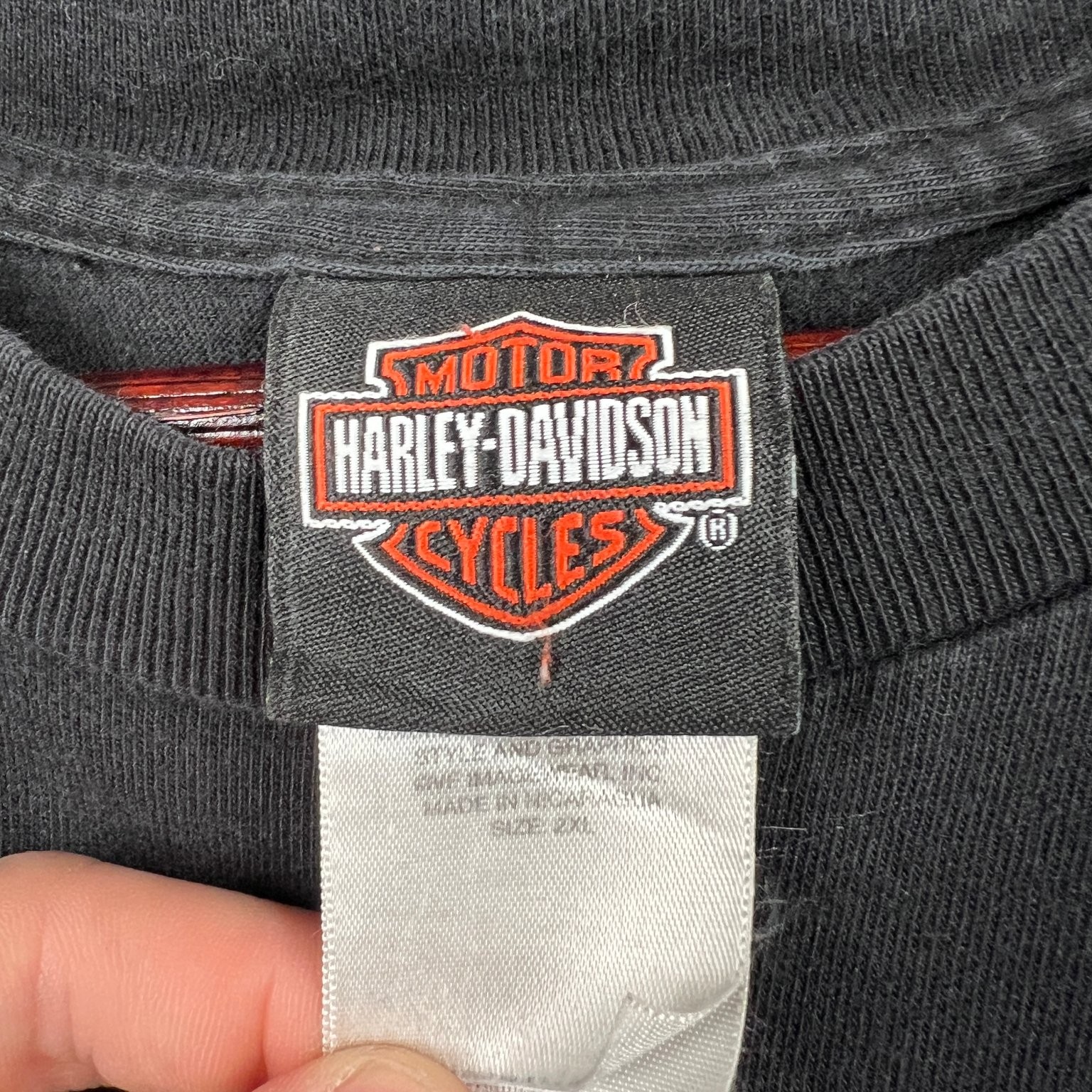 Harley-Davidson T-Shirt Mens 2XL Black Boswells Nashville Eagle Guitar Graphic gallery