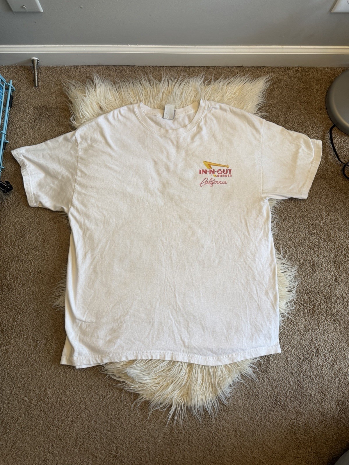 Vintage In-N-Out Burger California Graphic T-Shirt White Sz XL 2006 VTG White
