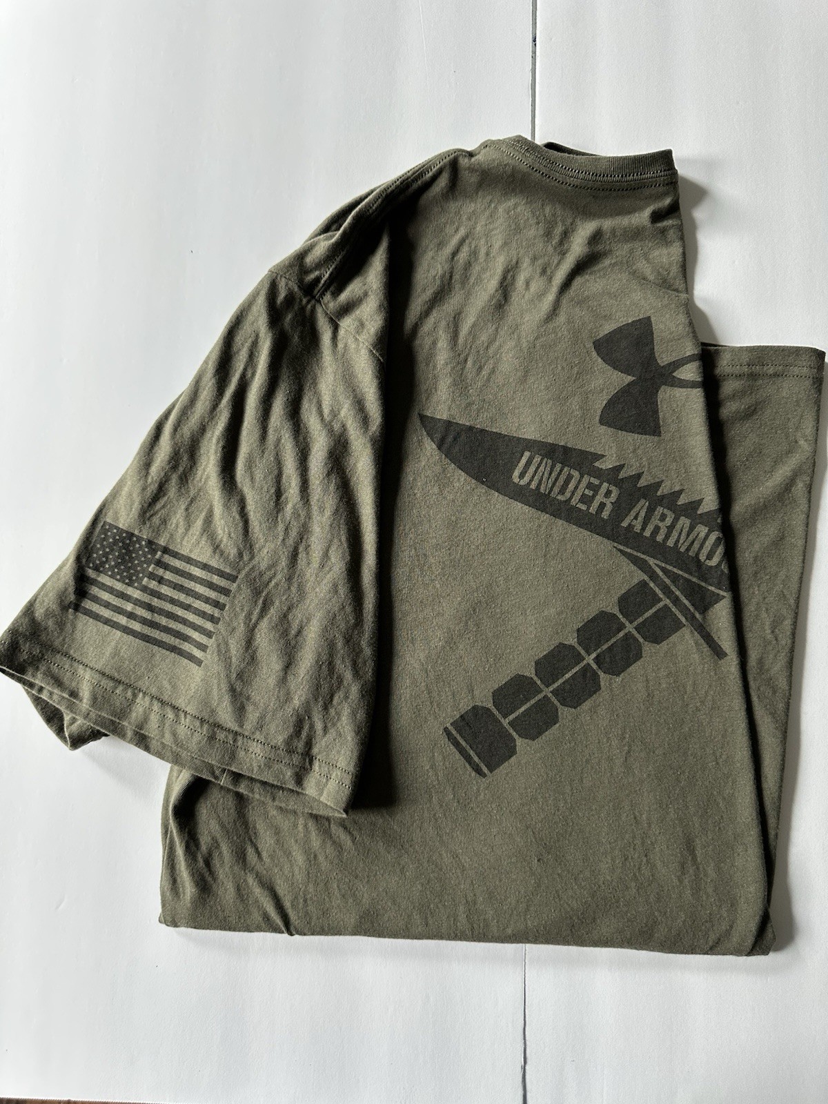 Under Armour Tactical Men's 3XL Green Loose Fit Graphic Crew Neck T-Shirt gallery