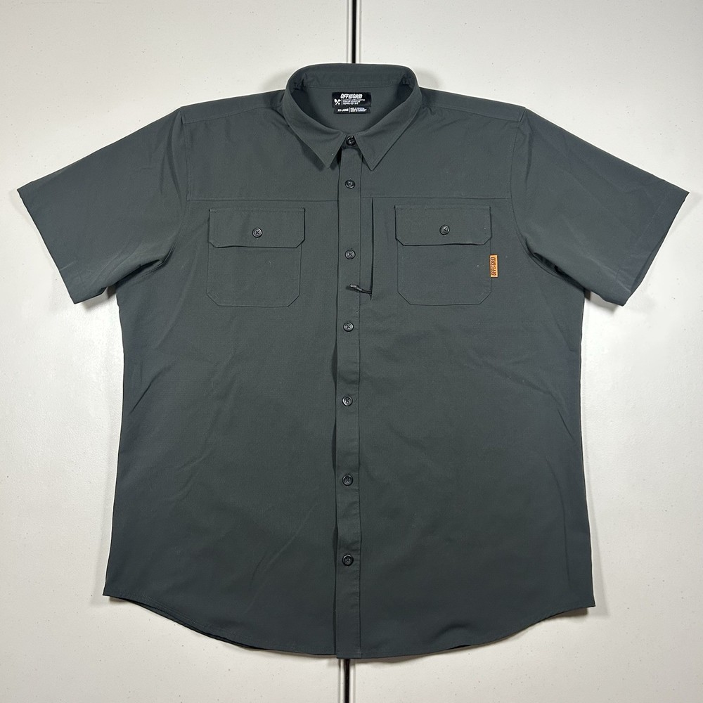 Off The Grid Thunderbolt Button Up Mens Shirt Size 2XL Rip Stop Tactical Utility