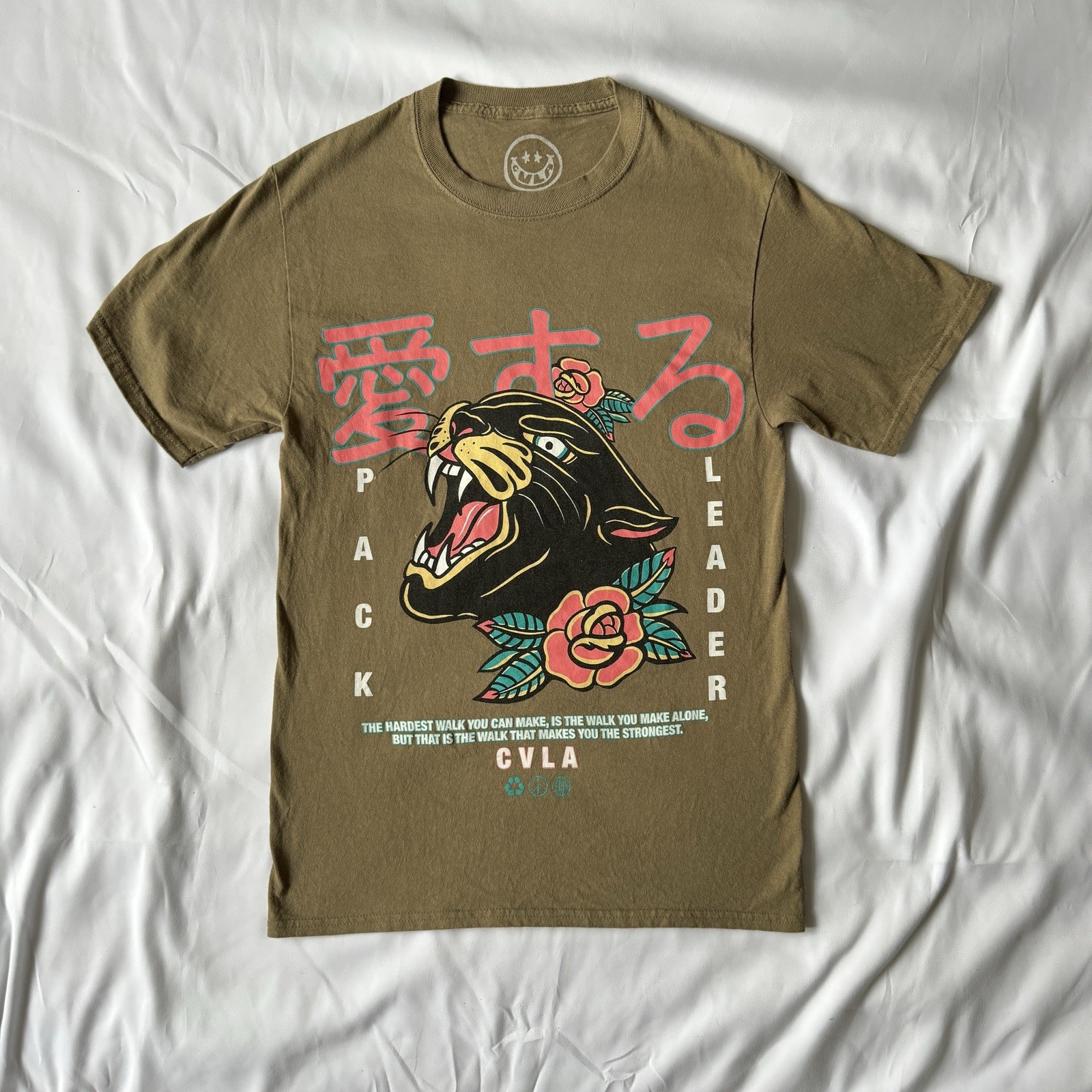 CVLA Pack Leader Jaguar Men’s Graphic T-shirt Short Sleeve Crew Neck Size S