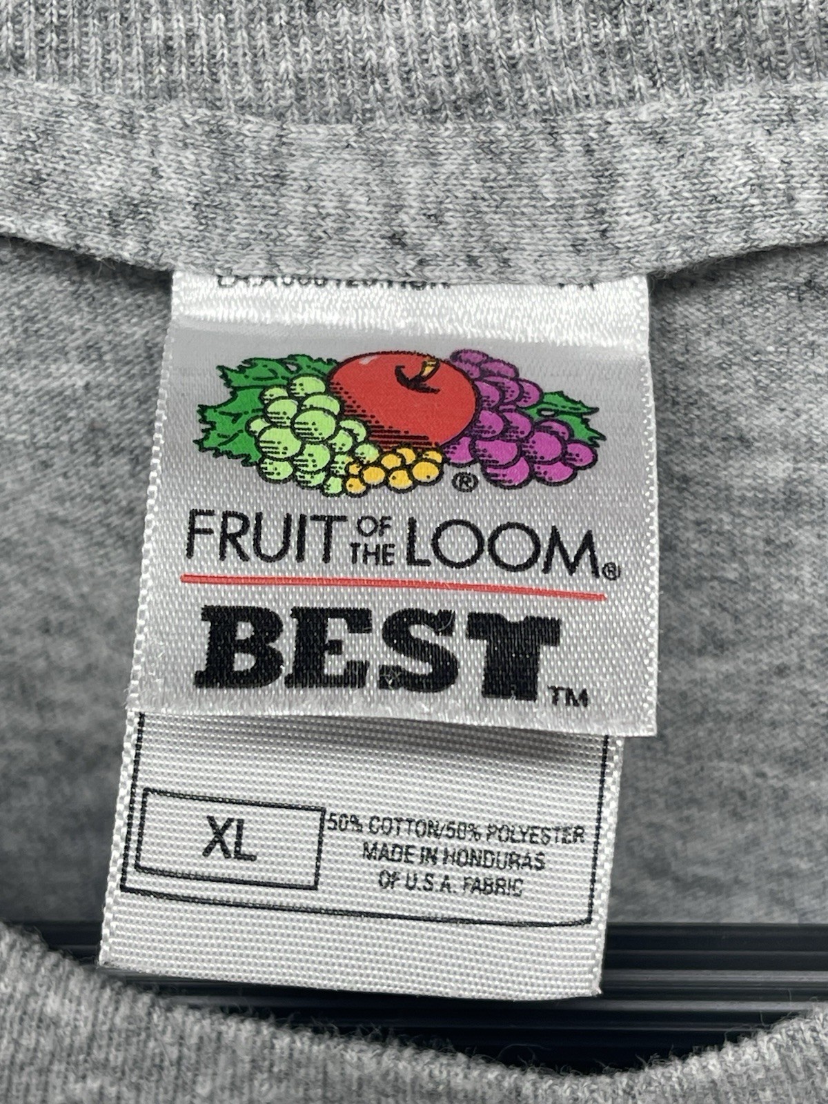 Fruit of the Loom Best Men's XL Gray Crew Neck Graphic T-Shirt U.S. Navy Vet gallery