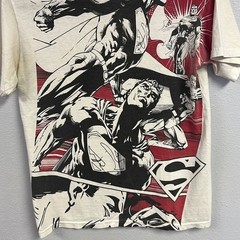 Vintage 2000s Unisex DC Comics Superman Angry Sublimated Red Tee Size S